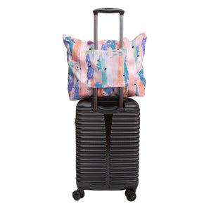 Pink Breeze Packable Tote Bag