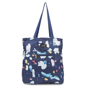 Navy Tidal Packable Everyday Shopper Tote